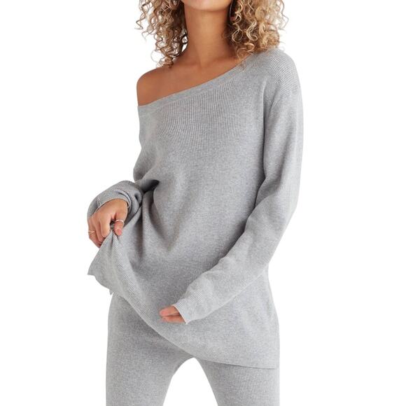 Favorite Daughter Size XS Off the Shoulder Cashmere Blend Slouchy Sweater NWT - Picture 1 of 8